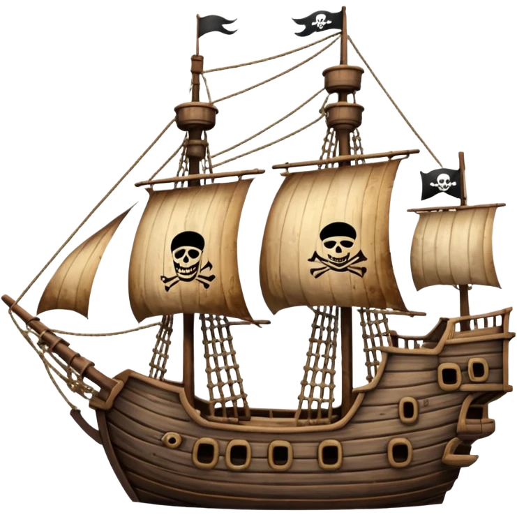pirate ship emoji