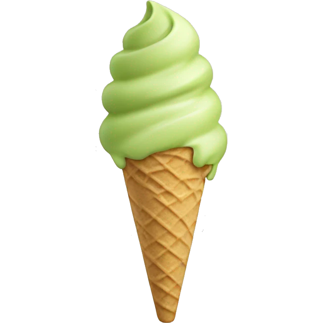 Pistachio ice cream emoji