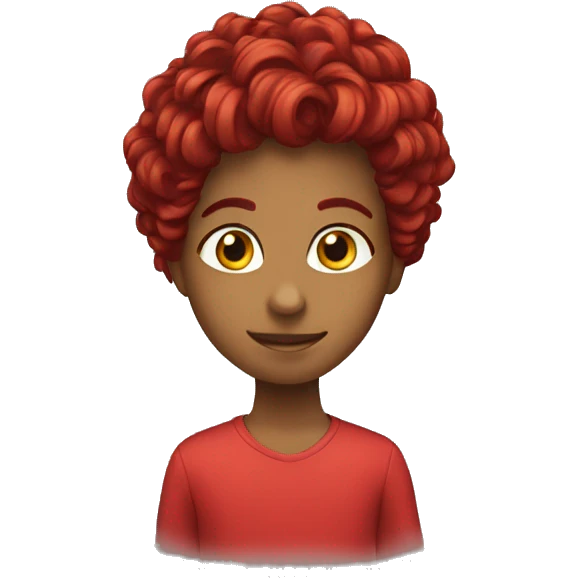 Cheveux rouges  emoji