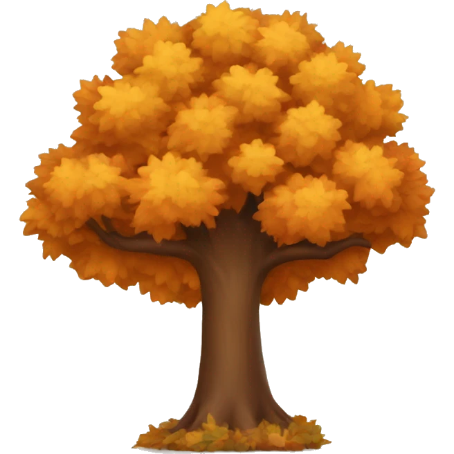 Autumn tree emoji