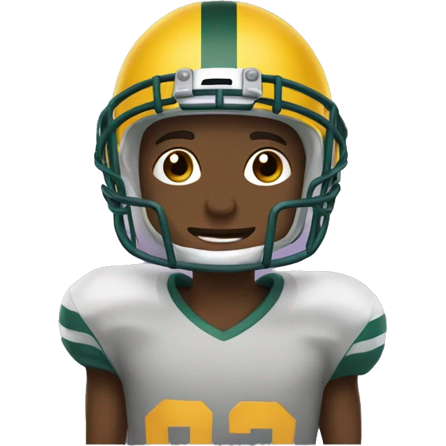 Boy with football helmet on emoji