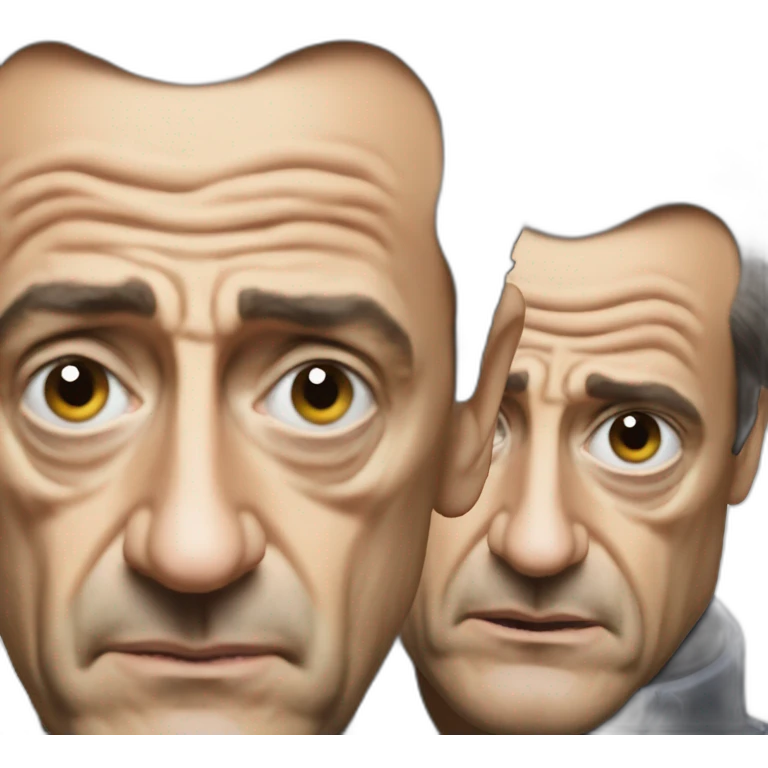 Sarkozy with death stare looking emoji