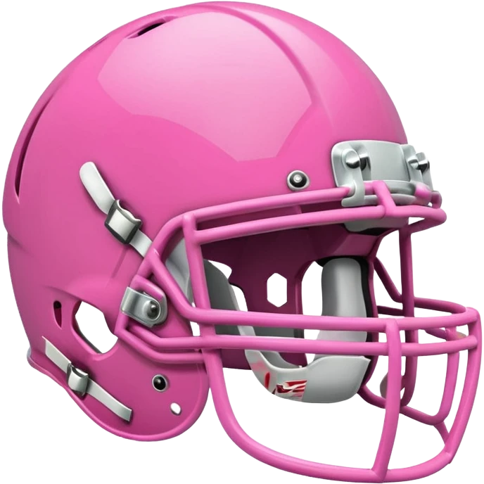 Pink football helmet emoji