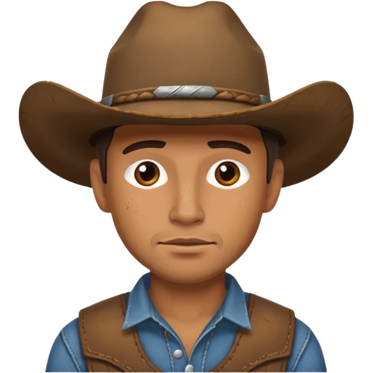 no hat cowboy  emoji