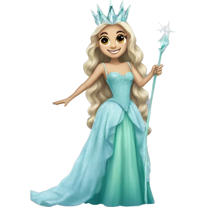 ariana grande as glinda in Wicked  emoji