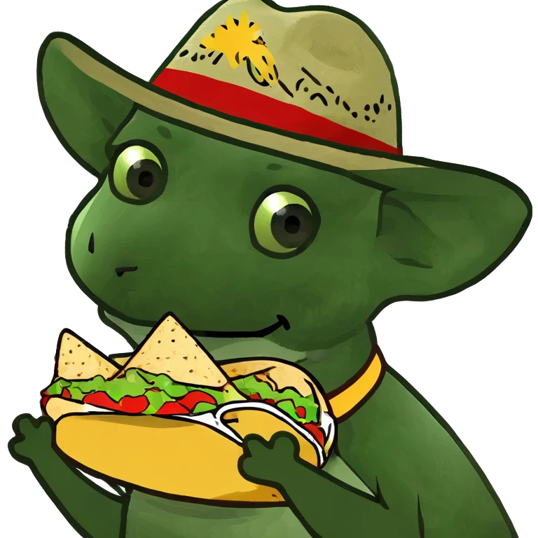 Chihuahua eating a burrito ￼ emoji