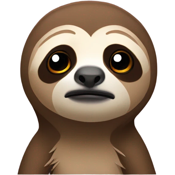 Disappointed sloth emoji