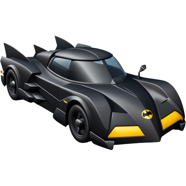  the animated series Batmobile loosely based on 1936 cord 812 (flat long square body line) stealthy understated  emoji