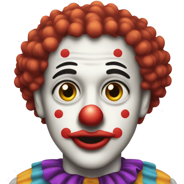 Clown pixel emoji