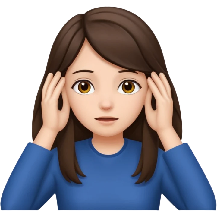 Girl covering ears emoji