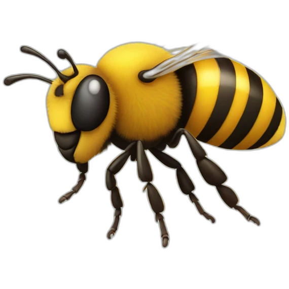 bee with a large sting emoji