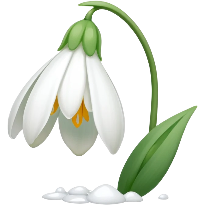 Snowdrop emoji