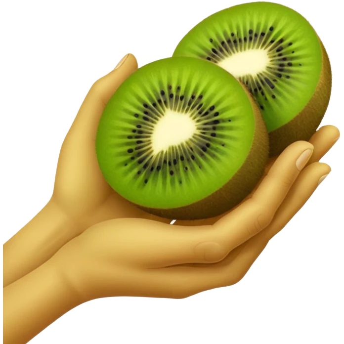 Kiwi hand promise emoji