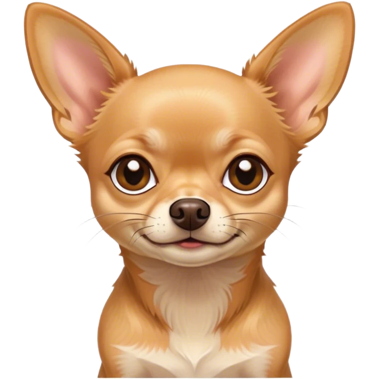 Light tan chihuahua with scotch emoji