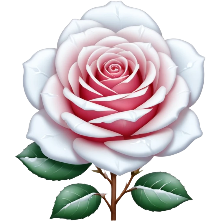 Snow rose emoji
