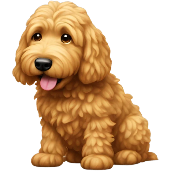 golden doodle pooping emoji