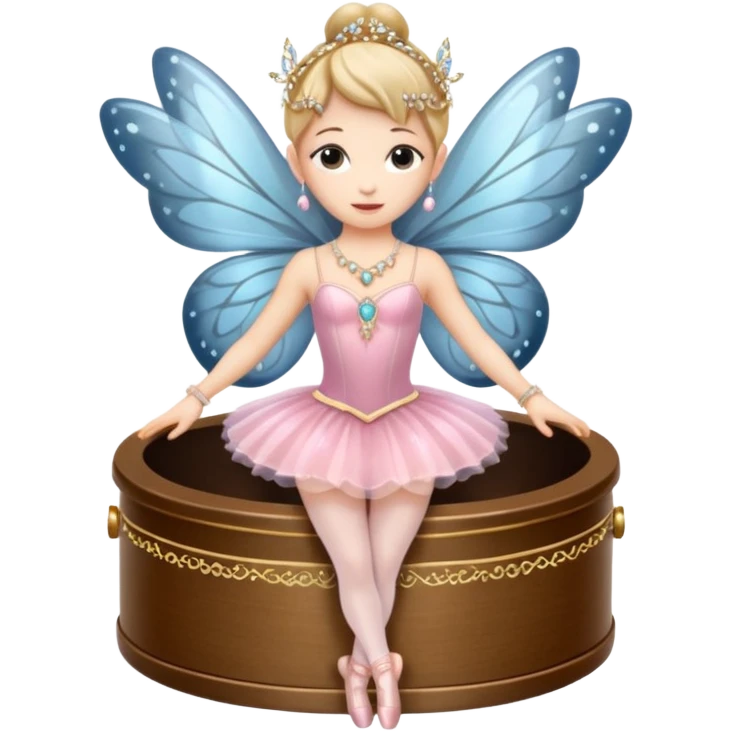 Ballerina fairy Jewelry Music Box emoji