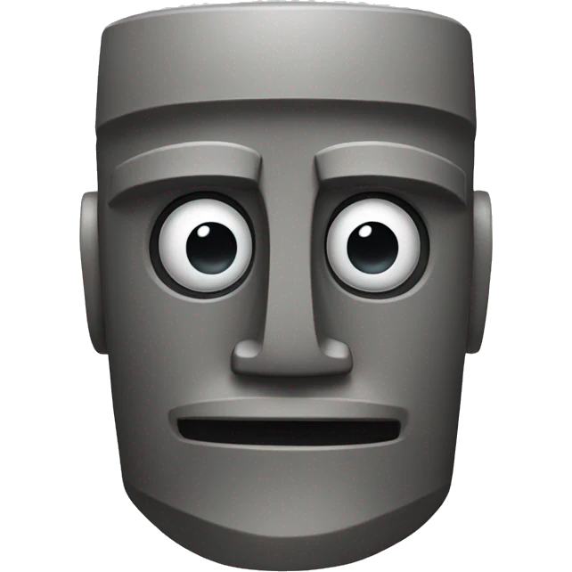 Robot Moai emoji