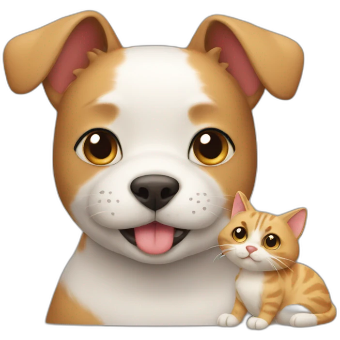 cat-with-dog emoji