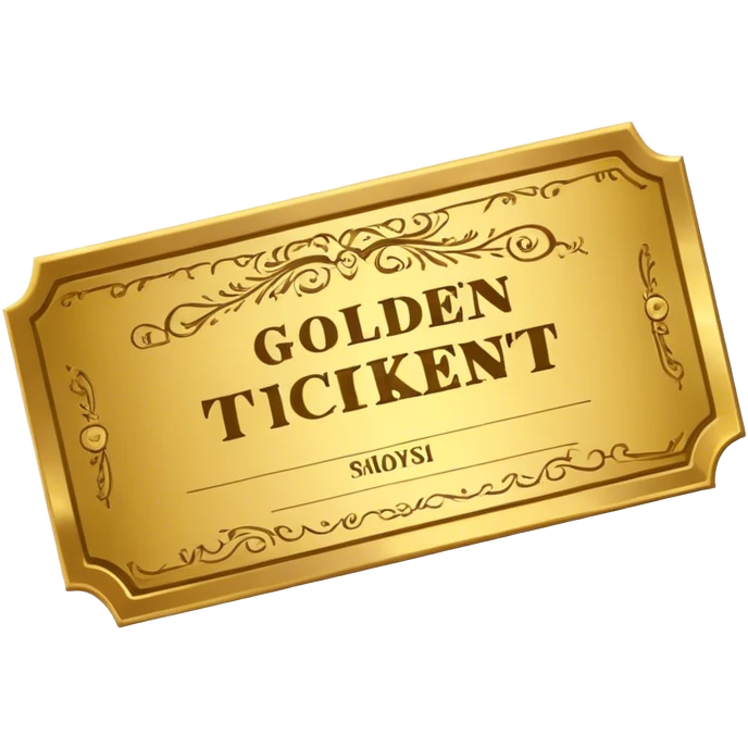 golden ticket emoji