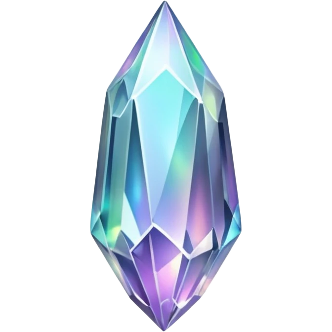 silver iridescent nebula crystal shard emoji