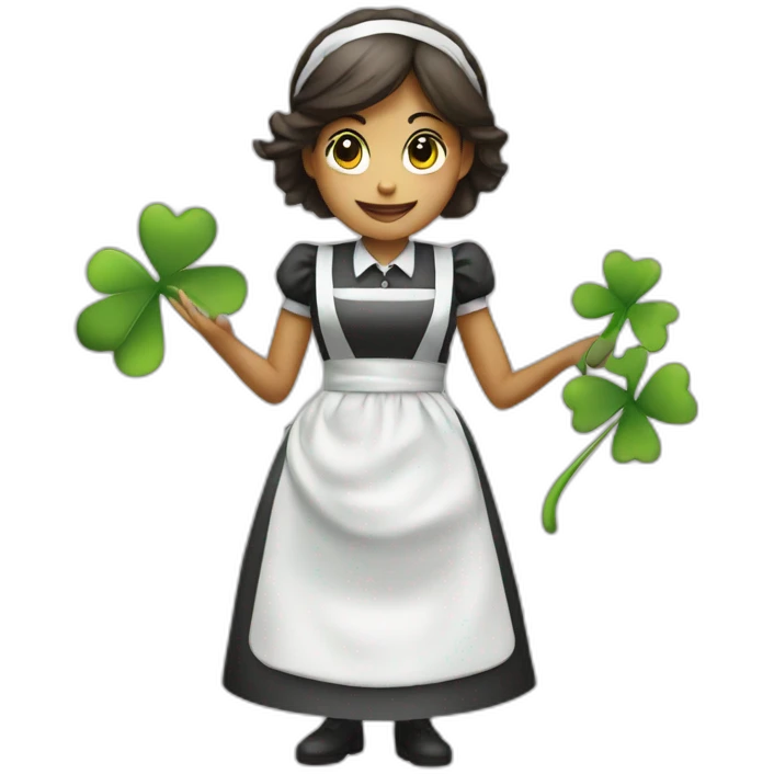 maid service with clover emoji