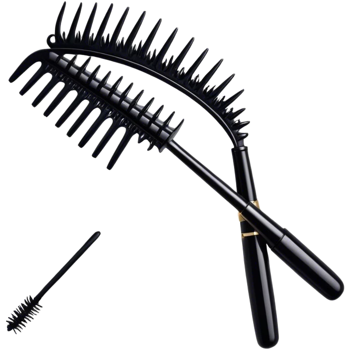 black mascara wand emoji