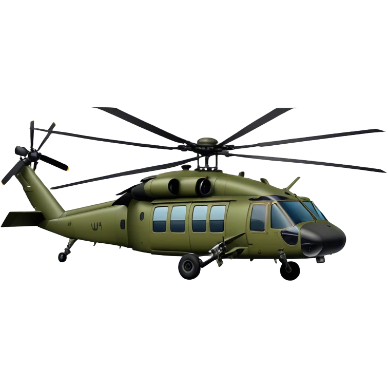 Sikorsky UH-60 Black Hawk - Sikorsky (Model Year: 2022) (Iconic colour: Olive green) emoji