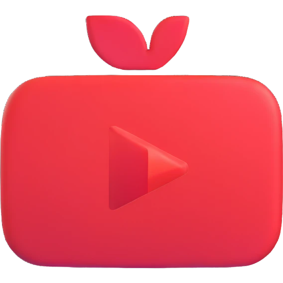YouTube logo icon emoji