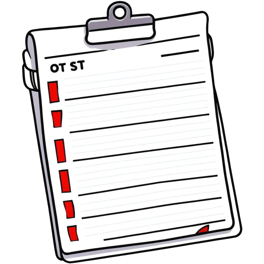 to-do list with all tasks checked off, completed checklist emoji