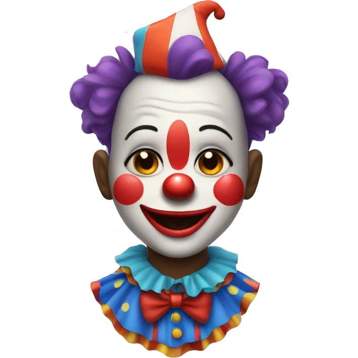 cute clown emoji