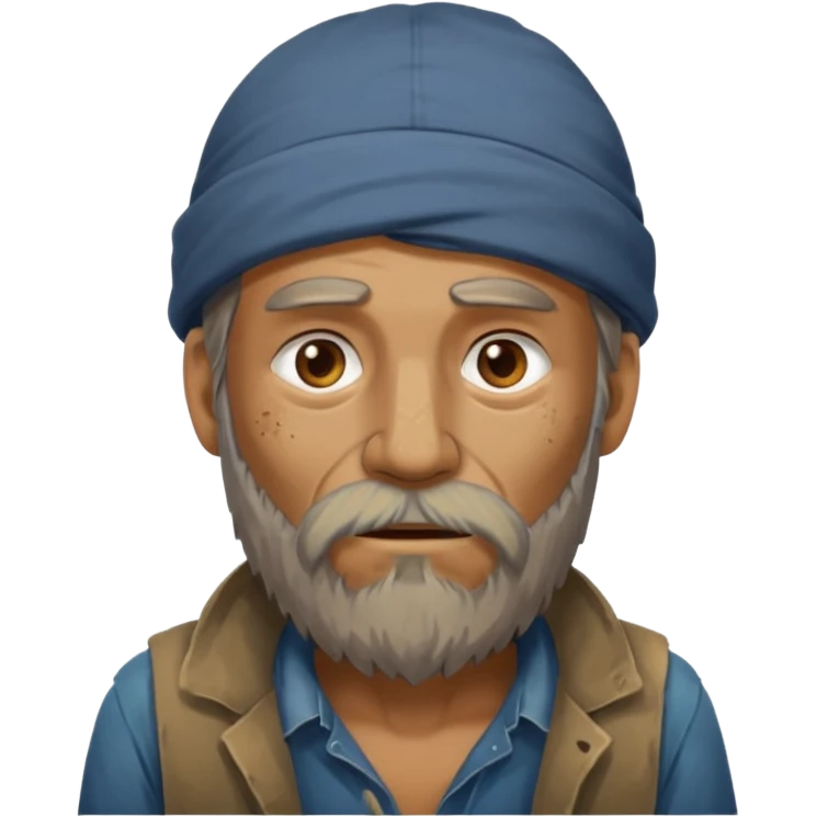 homeless guy emoji