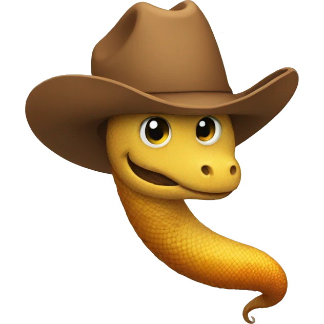 Cowboy worm emoji