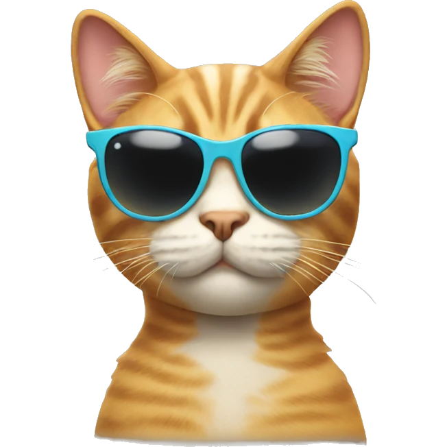 Cat with sunglasses emoji