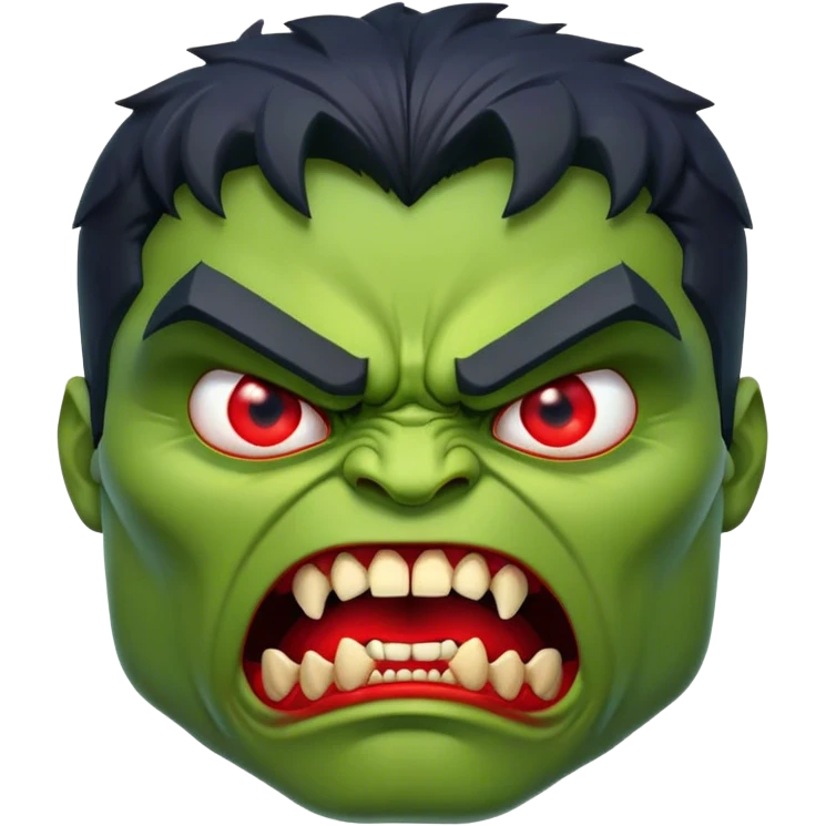 Hulk vampires face emoji