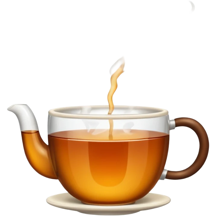 hot tea in a cup no face emoji
