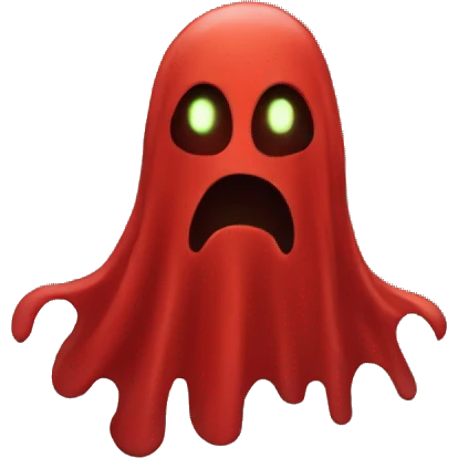red ghost emoji