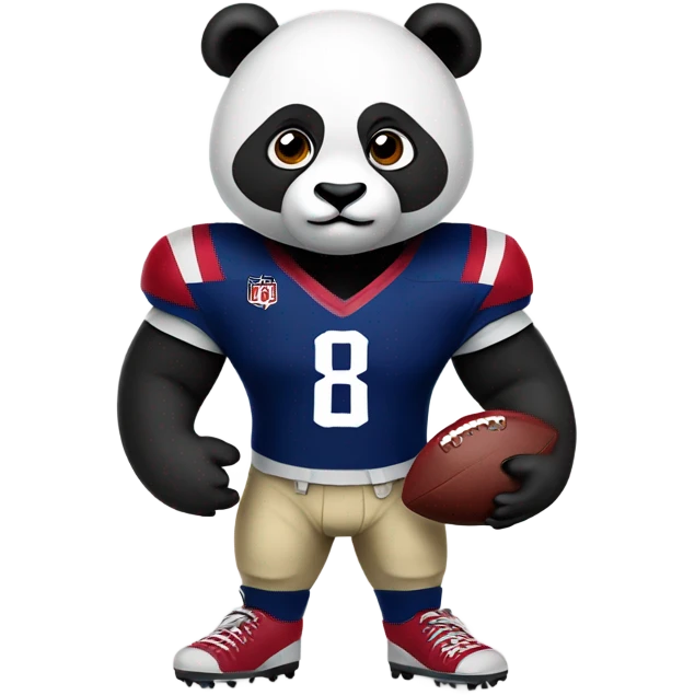 Panda wearing Washington Football jersey emoji