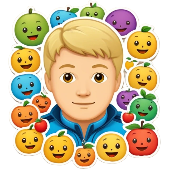 Stickers with Sergey Yesenin emoji