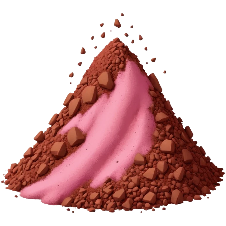 pink dirt emoji