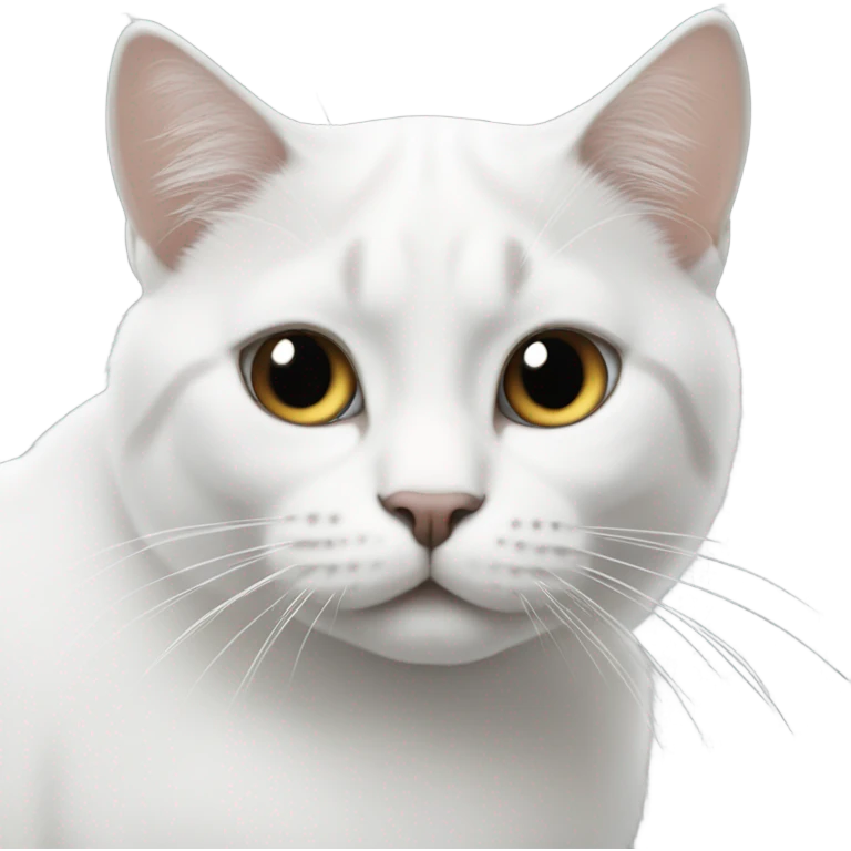 Gato blanco con negro emoji