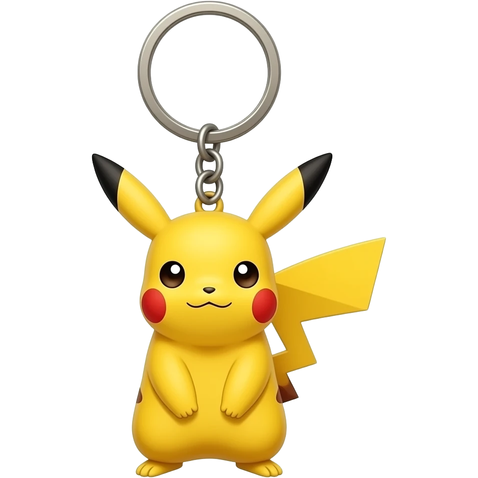 Pikachu keychain emoji