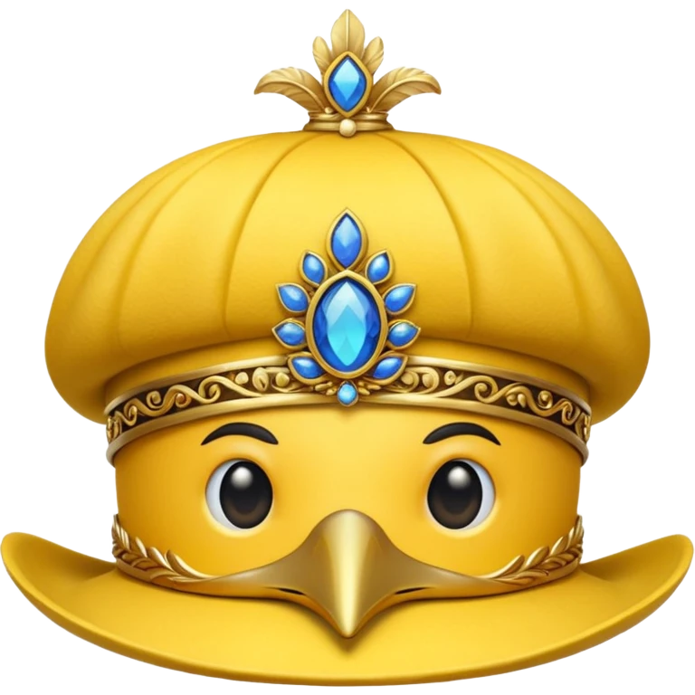 royal yellow hat emoji