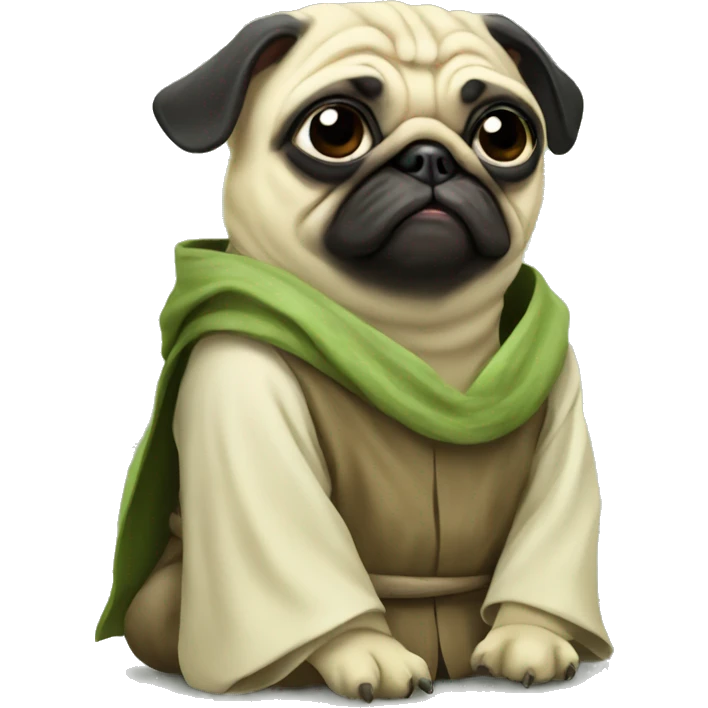 Yoda pug emoji