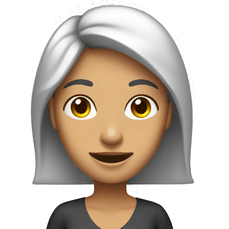 Mujer banca enseñando dedo pulgar emoji