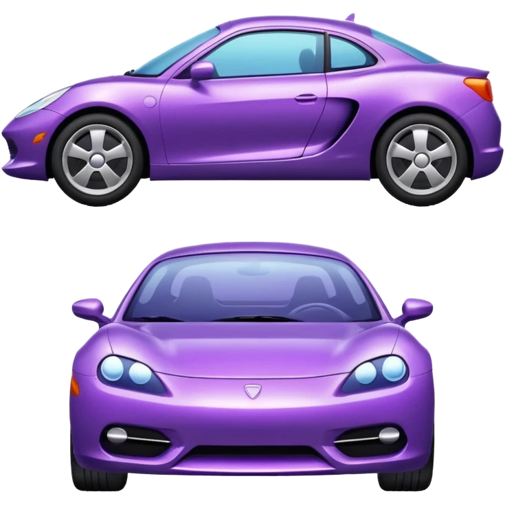 Purple car emoji