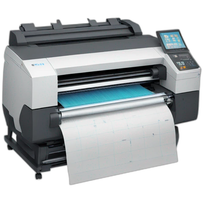 Plotter printer emoji