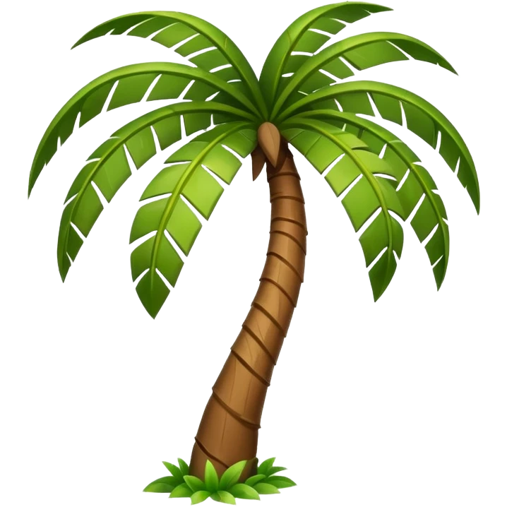 Palm Tree: flat body bend emoji