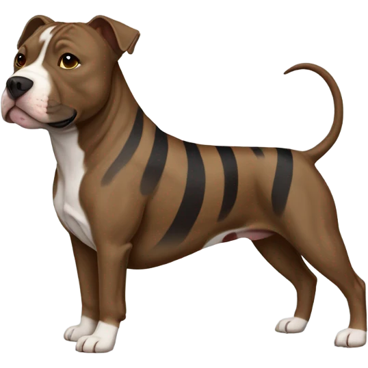Brindle pit bull emoji