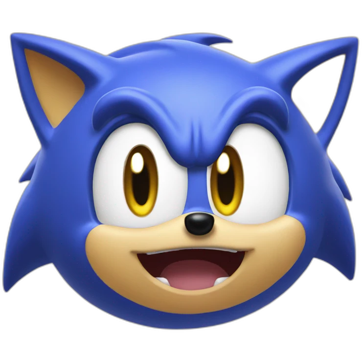 Sonic - mewing emoji